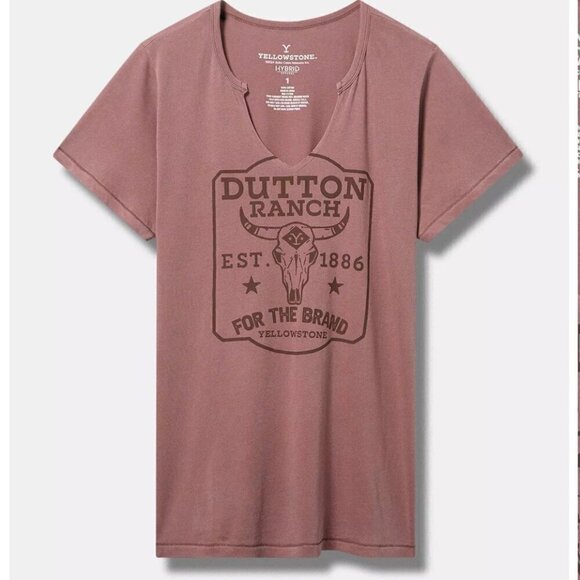 torrid Tops - CLEARANCE Torrid Yellowstone Classic Fit Cotton Notch Tee - Size 2X - NEW!